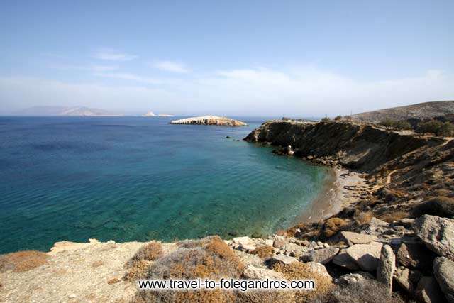 Panoramic view of Pountaki beach FOLEGANDROS PHOTO GALLERY - Pountaki Beach by Ioannis Matrozos