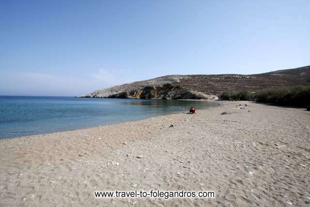 Livadi Beach - The sandy beach of Livadi next to Karavostasis