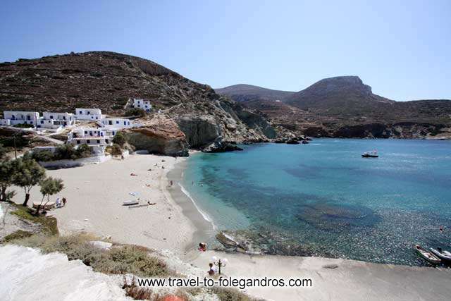 Agali beach - View of Agali and Mikri Agali beach from the north by Ioannis Matrozos