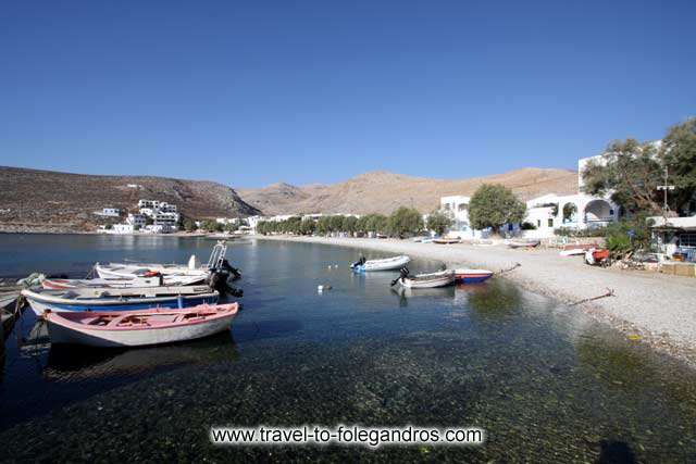 Chochlidia beach - Fishing boats at Chochlidia beach