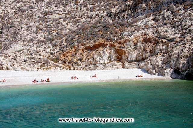 Livadaki beach is ideal for those looking to avoid the crowd FOLEGANDROS PHOTO GALLERY - Livadaki beach by Ioannis Matrozos