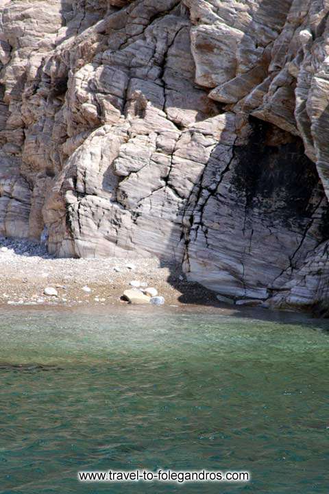 Livadaki beach - Detail from the south part of Livadaki by Ioannis Matrozos