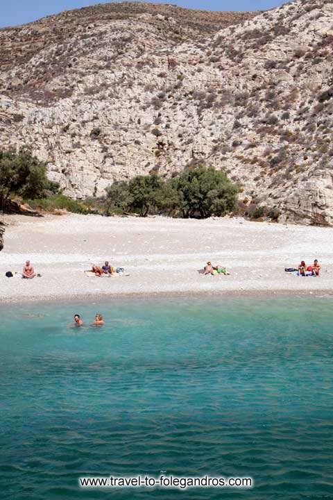 Sunbathing on the beach FOLEGANDROS PHOTO GALLERY - Livadaki beach by Ioannis Matrozos