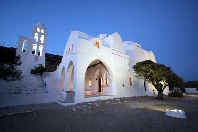 View of the church of the Virgin Mary just after the sunset FOLEGANDROS PHOTO GALLERY - Panagia by Ioannis Matrozos