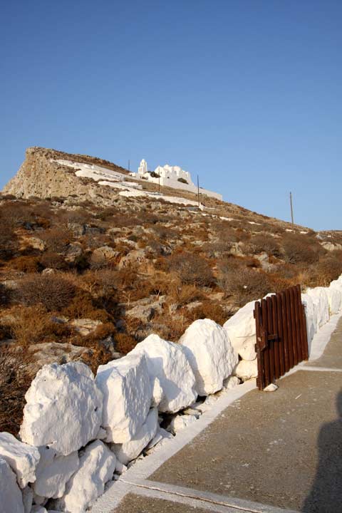 View of the pathway up to Virgin Mary monastery FOLEGANDROS PHOTO GALLERY - Panagia by Ioannis Matrozos