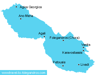 Map of folegandros